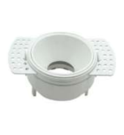 TL-FRAME 12 WHITE Large Round LED Frame 120x80x56mm with 87mm Cutout, Provides Superior Light Distribution, Durable Finish, Suitable for High-Ceiling Commercial Spaces